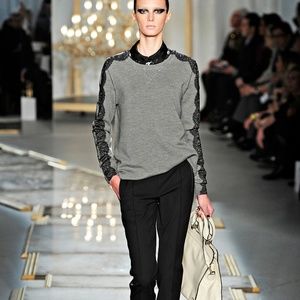Jason Wu Runway sweatshirt with lace detail